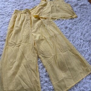 HYFVE Light Yellow Two-Piece Jumpsuit